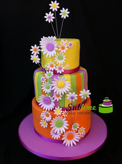 Bright Sunny Daisies - Cake by Sublime Cake Creations