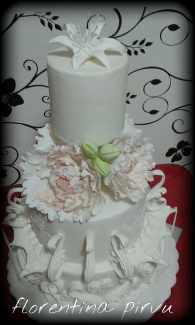 wedding royal icing  - Cake by Florentina Pirvu