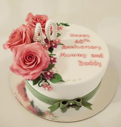 Pretty in pink - Cake by Simran