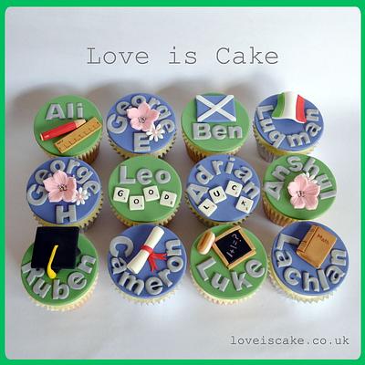 Cupcakes for a very lucky head teacher - Cake by Helen Geraghty