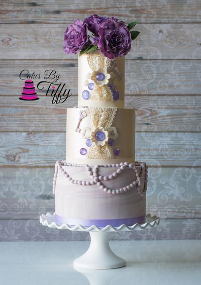 Vintage Lace Cake - Cake by Cakesbytiffy