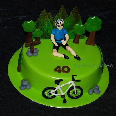 mountain biker - Cake by katarina139