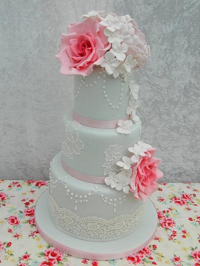Wedding cake - Cake by CarolinesCakes