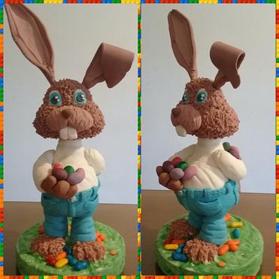 Rabbit standing cake - Cake by Dulciriela -Gisela Gañan