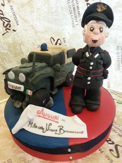 policeman cake topper - Cake by barbara Saliprandi