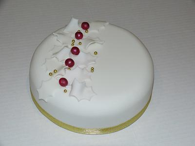 Simple Christmas Cake - Cake by Angel Cake Design