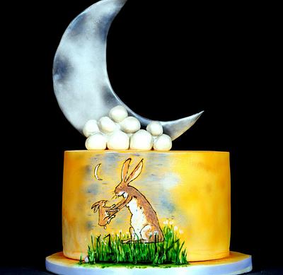 A painted easter ...collaboration ..guess how much I love you  - Cake by Missyclairescakes