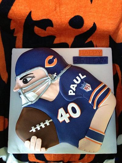 40th Birthday cake for a Bears fan - Cake by Fiona McCarthy