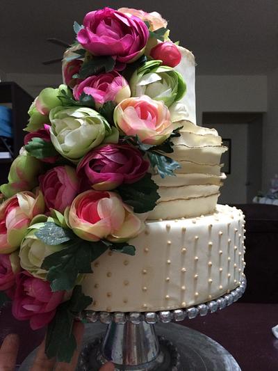 My first wedding cake - Cake by Liz Hsf