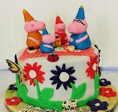 Peppa pig cake - Cake by sarika hirave