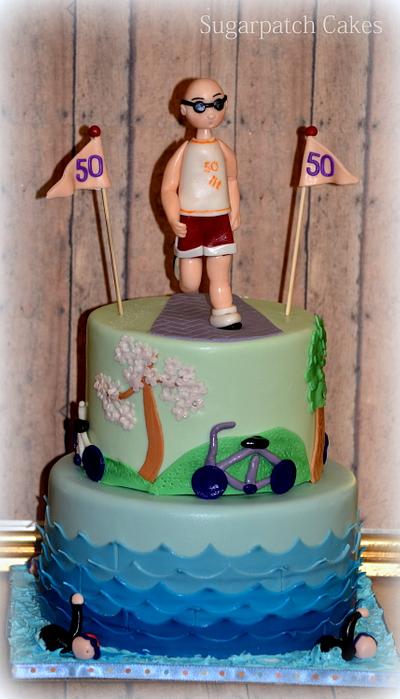 Triathlon Man - Cake by Sugarpatch Cakes
