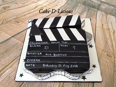 Clapper Board Cake - Cake by Sweet Lakes Cakes