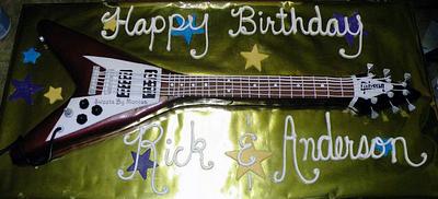 Gibson Flying V Guitar Revisited - Cake by Sweets By Monica