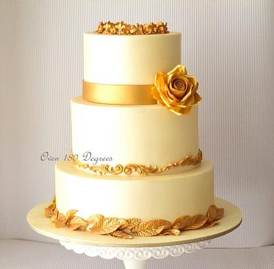 The Golden Flower - Cake by Oven 180 Degrees