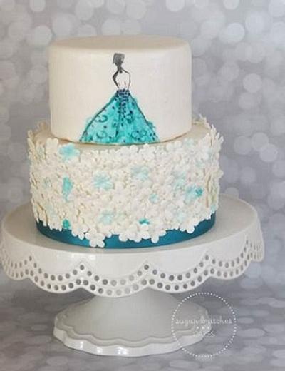 Lady in Blue - Cake by SugarBritchesCakes