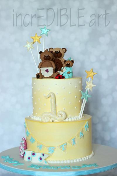 Mama Bear , Papa Bear and Baby Bear - Cake by Rumana Jaseel
