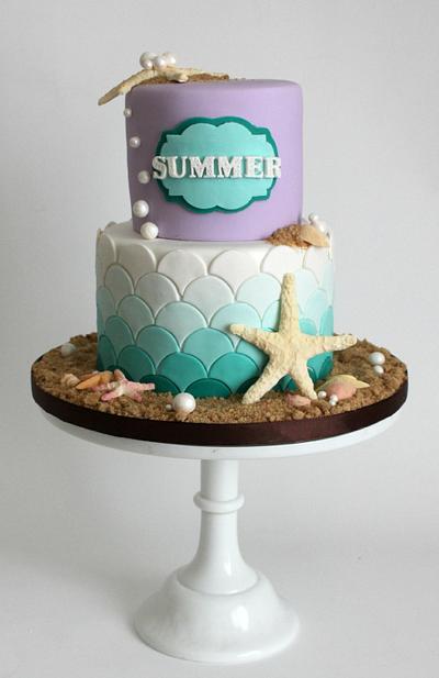 Little Mermaid Theme inspired cake - Cake by La Fabrik à Gâteaux !