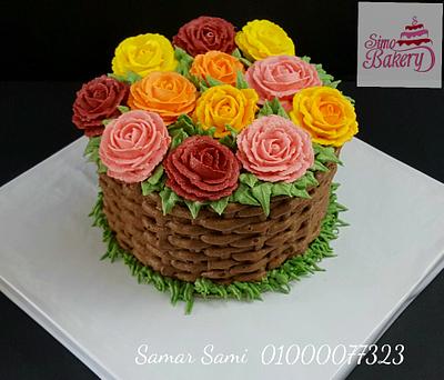 Buttercream flowers cake - Cake by Simo Bakery