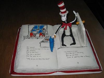 Dr.Suess Book cake - Cake by SugarWhipped