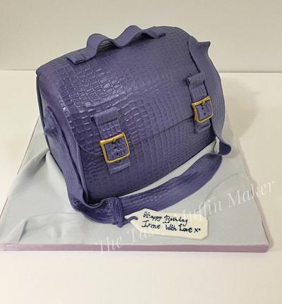 Crocodile skin handbag  - Cake by Andrea 