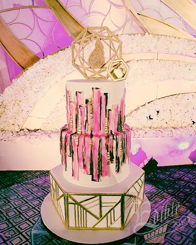 Geometric cake - Cake by sophia haniff