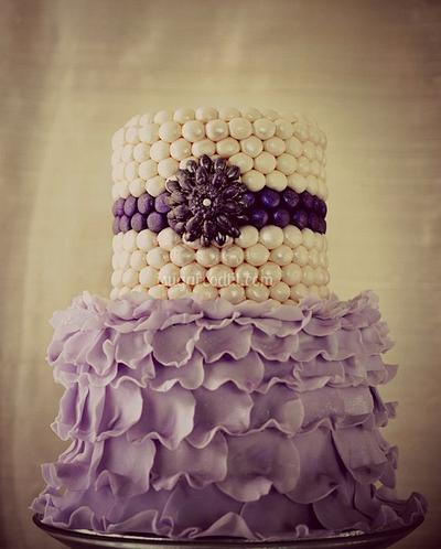 Mother's Day Ruffles & Pearls - Cake by I Sugar Coat It!