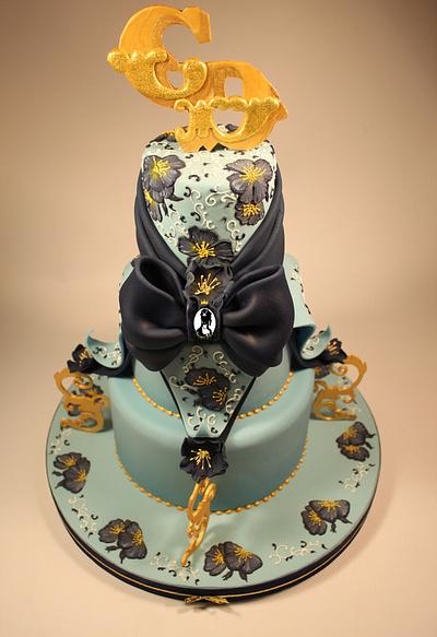 my blue wedding cake - Cake by ARISTOCRATICAKES - cake design by Dora Luca