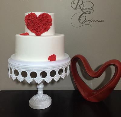 Ruffle Heart - Cake by Ramids