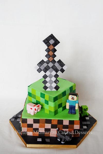 Minecraft birhday Cake - Cake by Art Cakes Prague