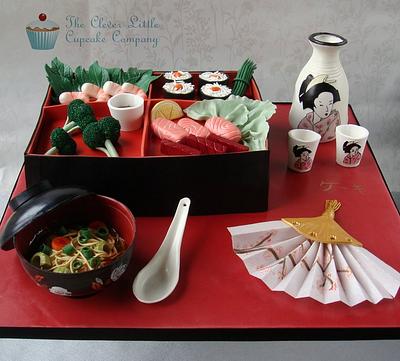 Japanese Bento Box - Cake by Amanda’s Little Cake Boutique