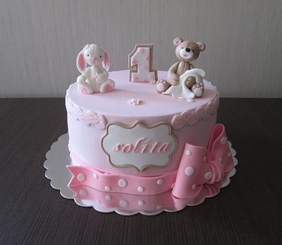 1st Birthday Cake - Cake by sansil (Silviya Mihailova)