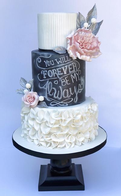 Forever And Always  - Cake by Karens Kakes