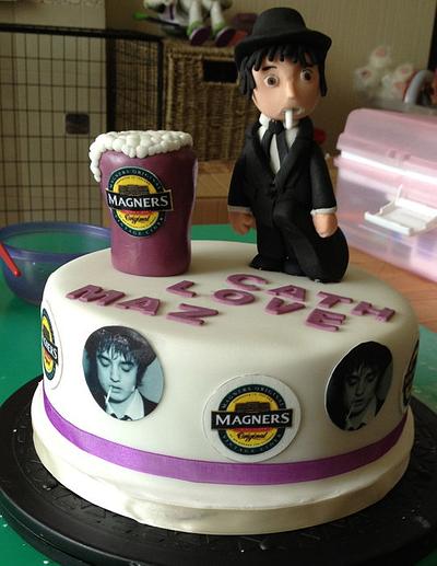 Pete Doherty and cider and black cake - Cake by Kelly