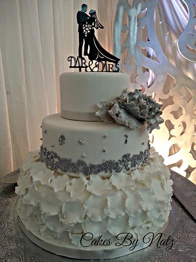 Peony wedding cake - Cake by Cakes By Natz
