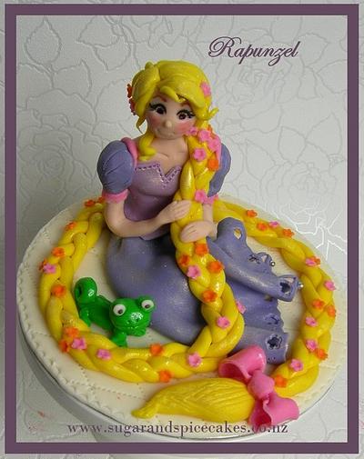 Rapunzel Cake Topper - Fondant - Cake by Mel_SugarandSpiceCakes