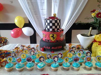 1st birthday CAR cake - Cake by susan's cakes cakes