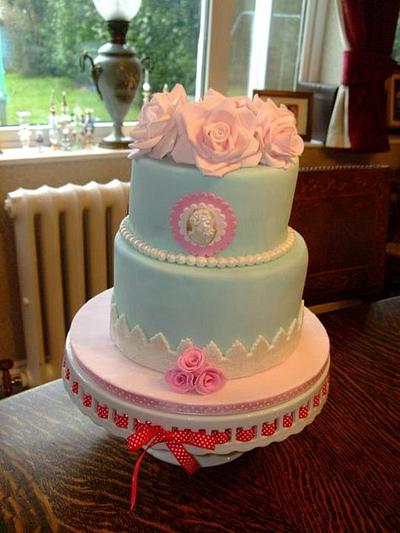 first tiered cake - Cake by lesley hawkins