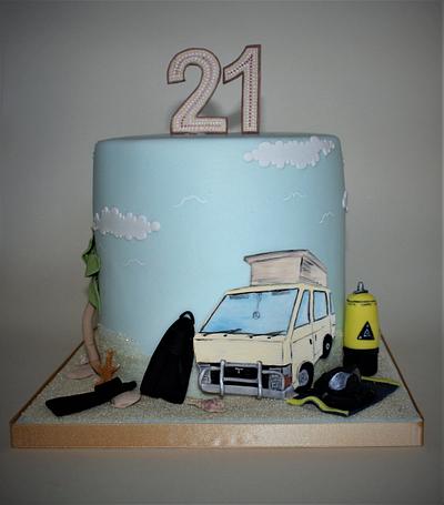 21st Birthday Cake - Cake by Erika Cakes