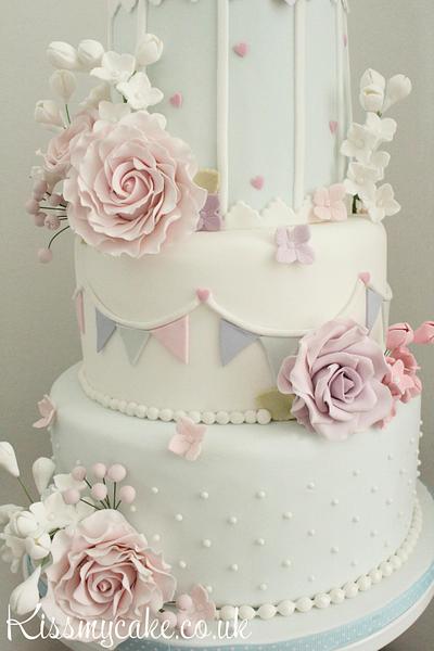 Birdcage, Bunting & Blooms - Cake by KissMyCake