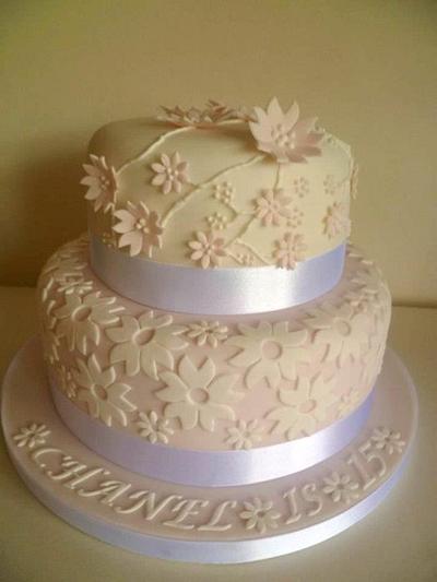 Funky flower cake - Cake by BellaButterflys