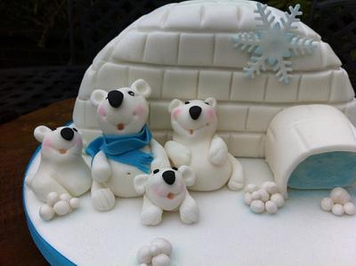 Polar bears - Cake by Josiekins