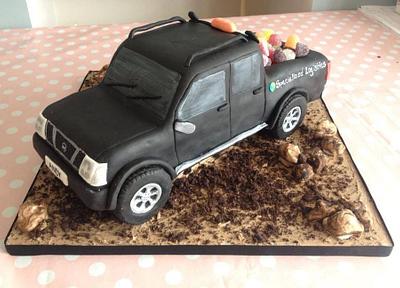 Nissan truck cake - Cake by Yummy Scrummy Cake Co
