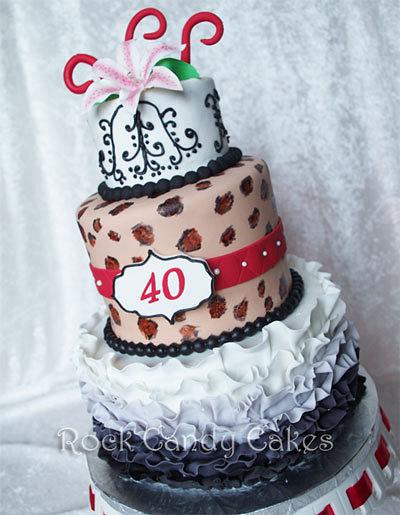 40th Diva Birthday - Cake by Rock Candy Cakes