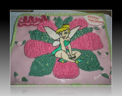 tinkerbell cake - Cake by santanasoares