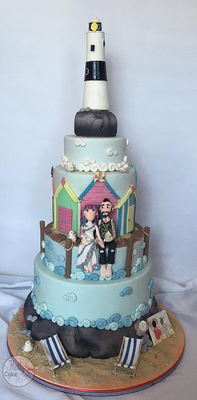 Oh, I do like to be beside the seaside - Cake by Kelly Hallett