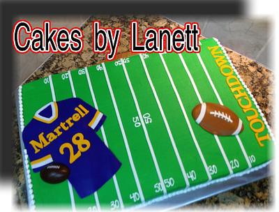 Football Field Cake - Cake by Lanett