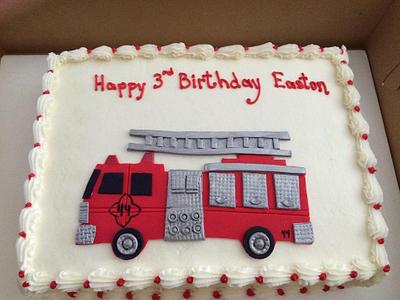 Fire Truck - Cake by Donna Tokazowski- Cake Hatteras, Martinsburg WV
