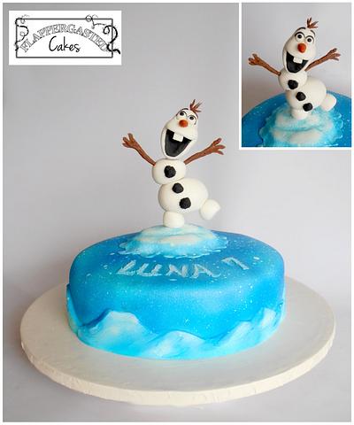 Olaf the snowman - Cake by Flappergasted Cakes