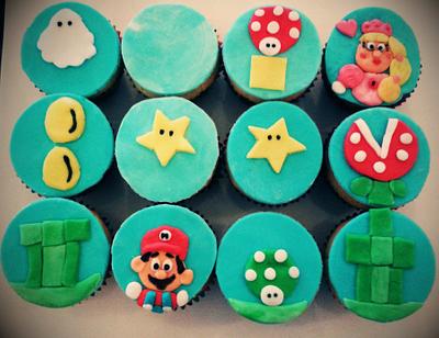 Super Mario in search of Princess Peach...!!! - Cake by Sprinkles n Swirls Cupcakes 