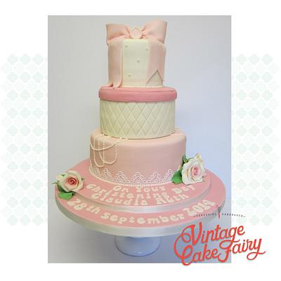 Vintage Style Christening Cake - Cake by Vintage Cake Fairy